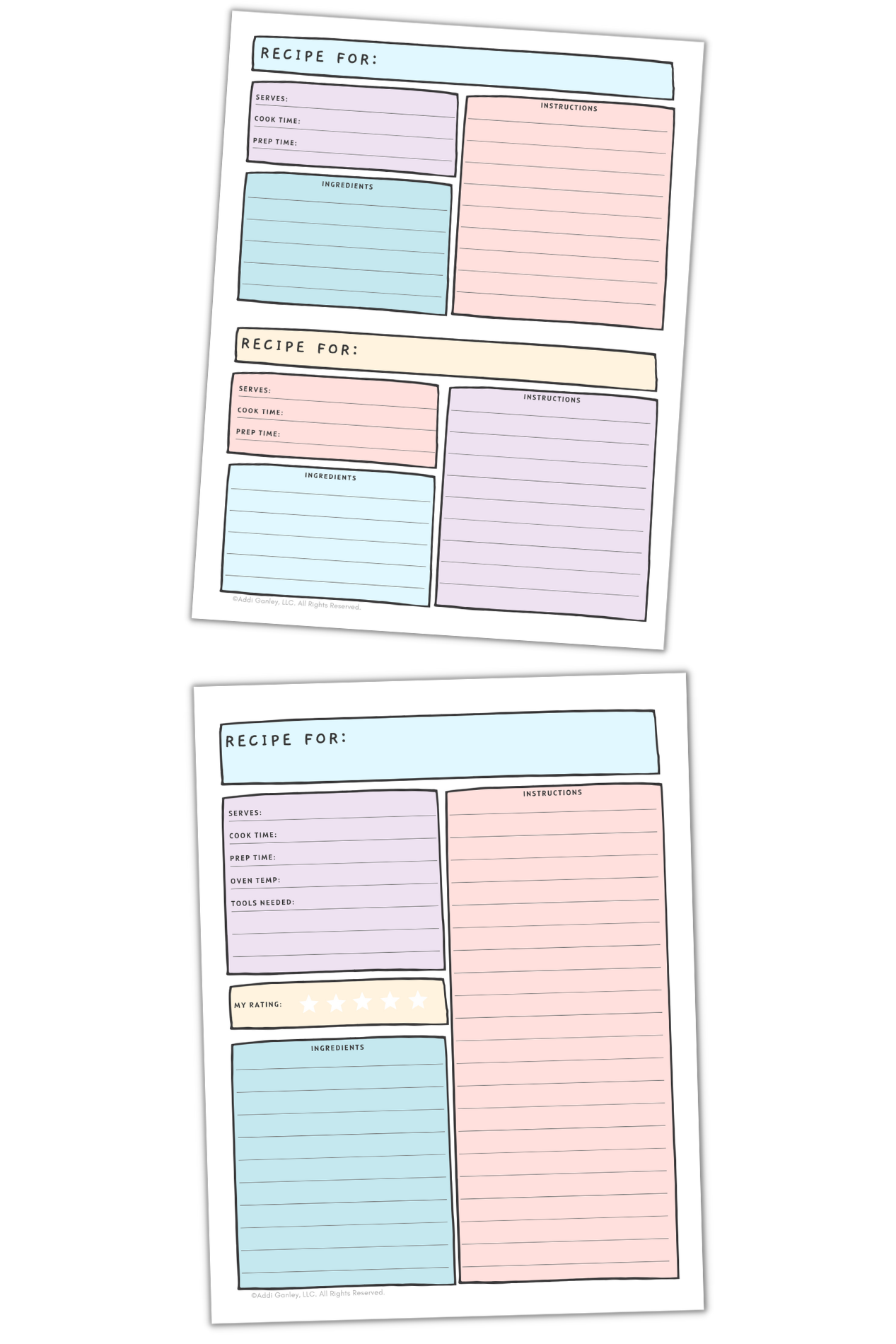 Recipe Cards