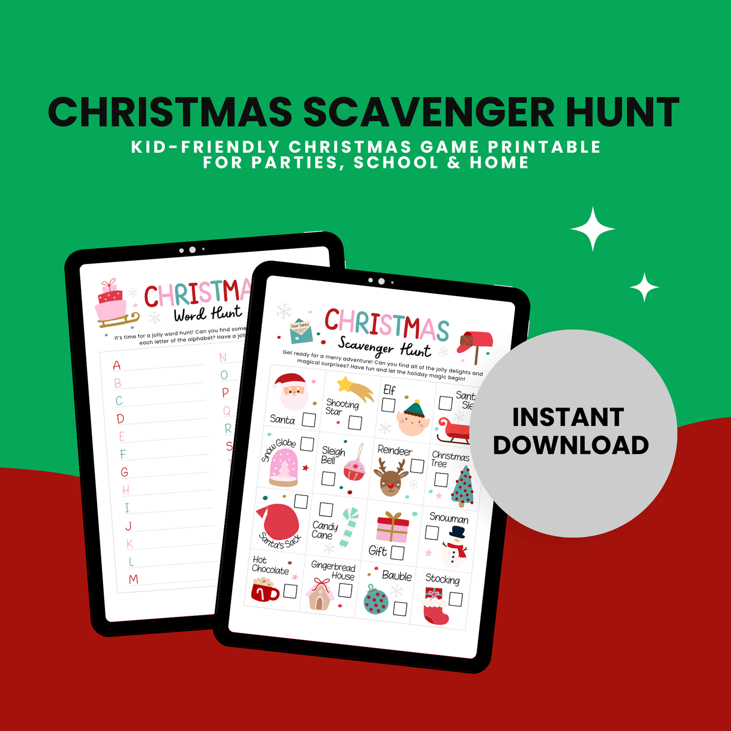 Printable Christmas Games for Kids