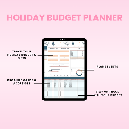 Christmas budget spreadsheet Google Sheets