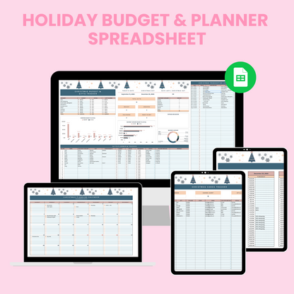 Holiday gift tracker spreadsheet template
