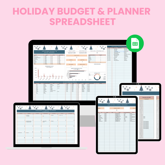 Holiday gift tracker spreadsheet template