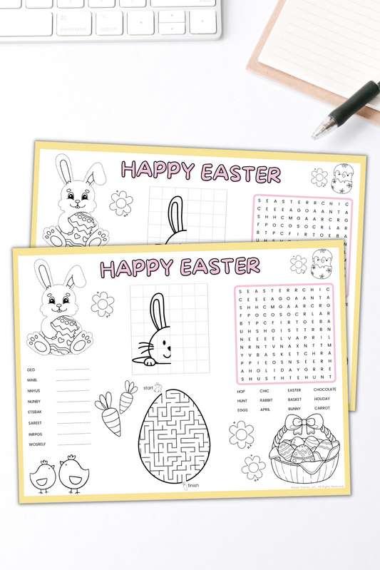 Kids Easter Activity Sheet