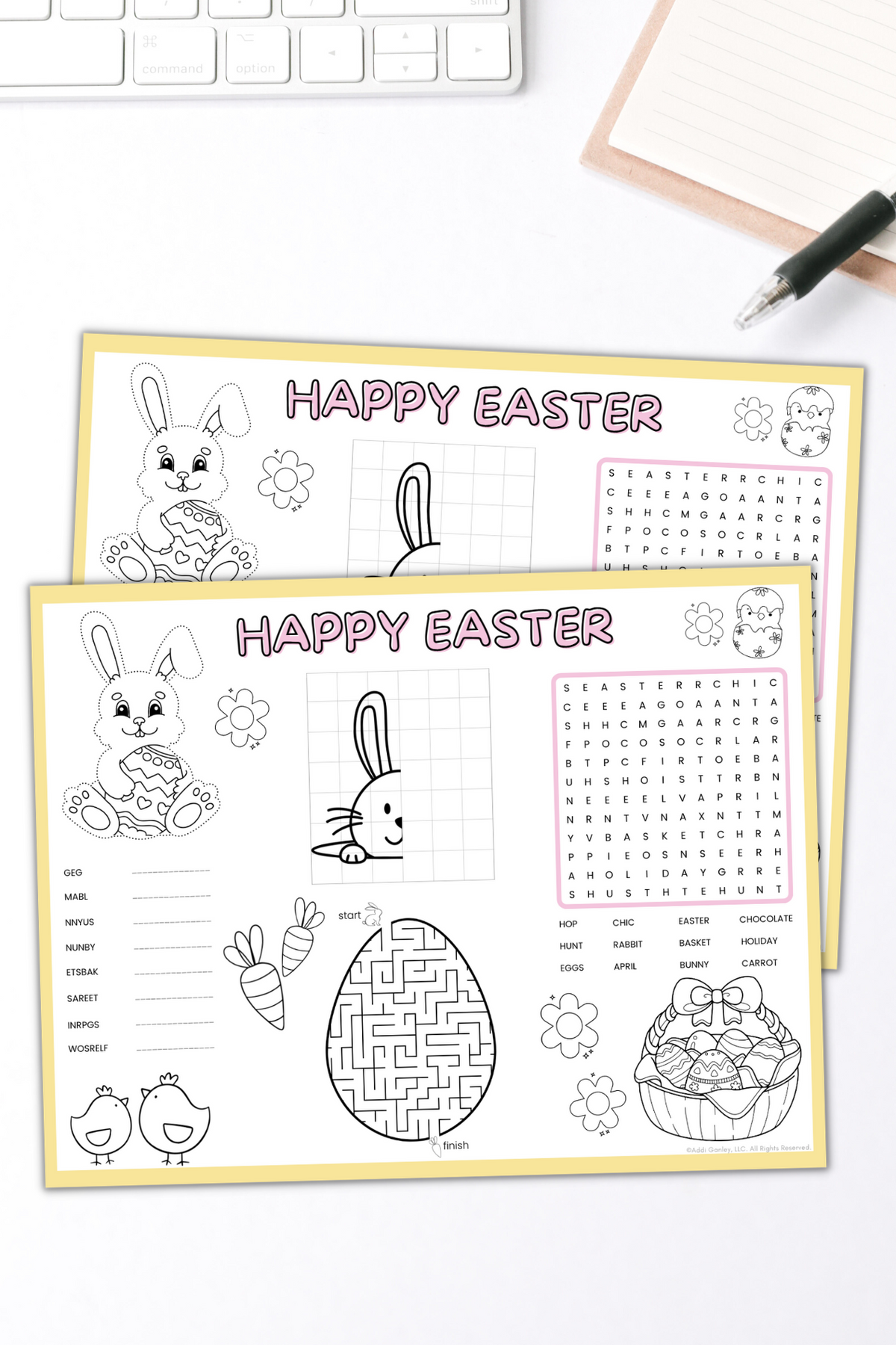 Kids Easter Activity Sheet – Addi Ganley