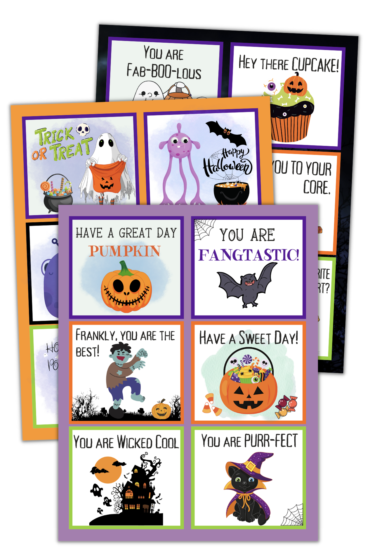 Halloween Lunch Box Notes