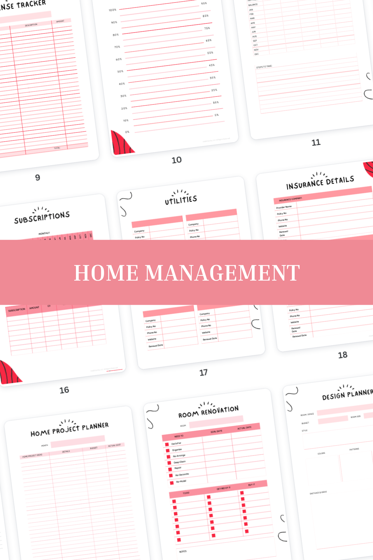 Home Management Planner [56 pages]