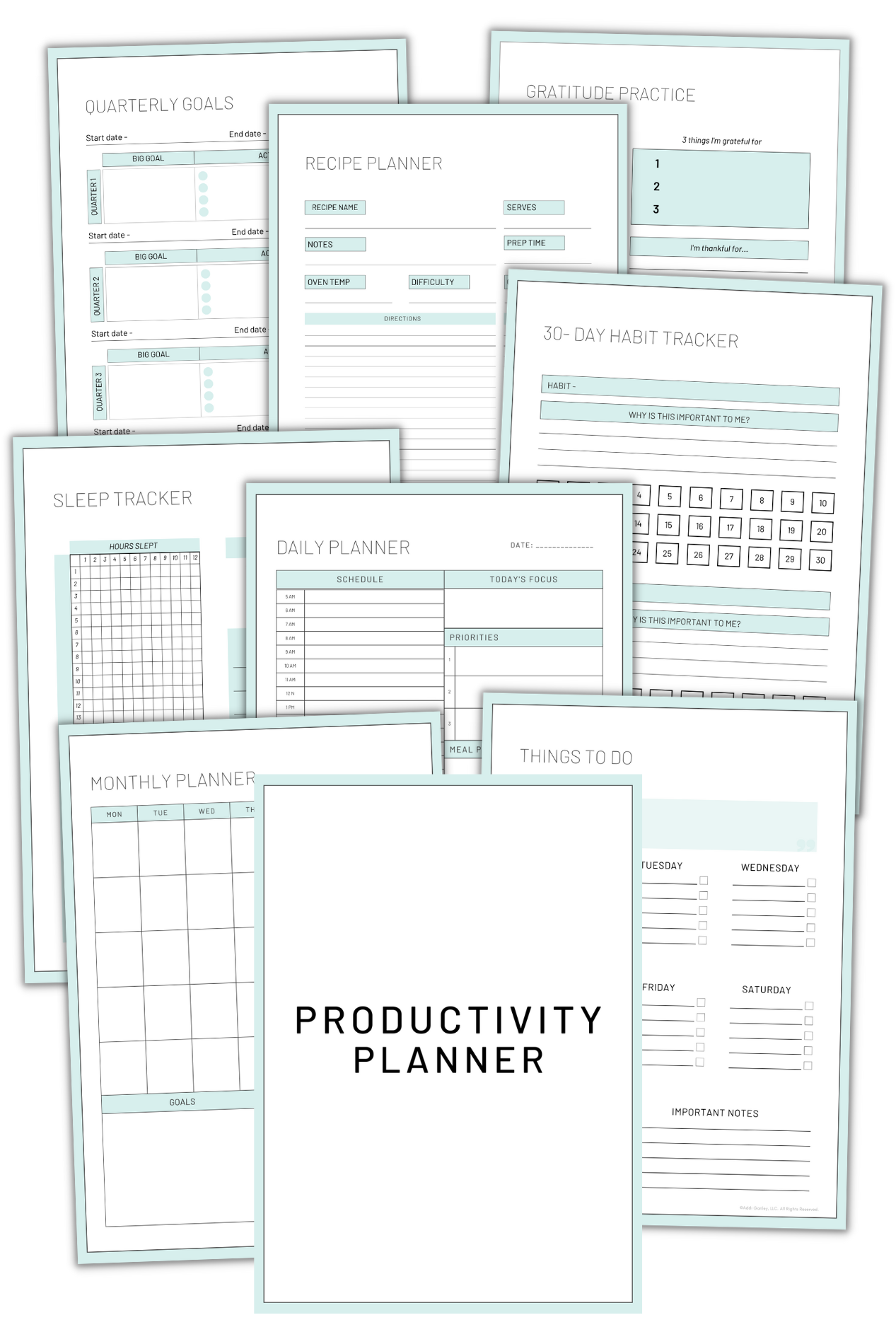 Printable Productivity Planner