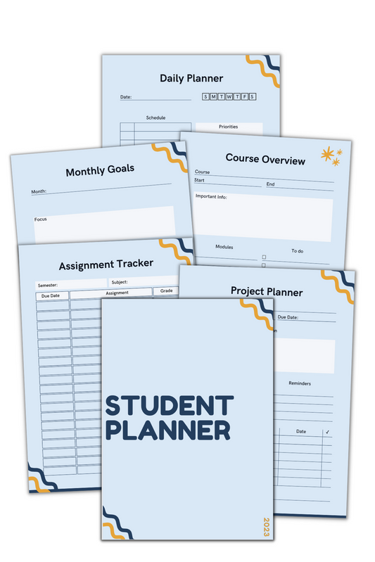 Student Planner [15 pages]