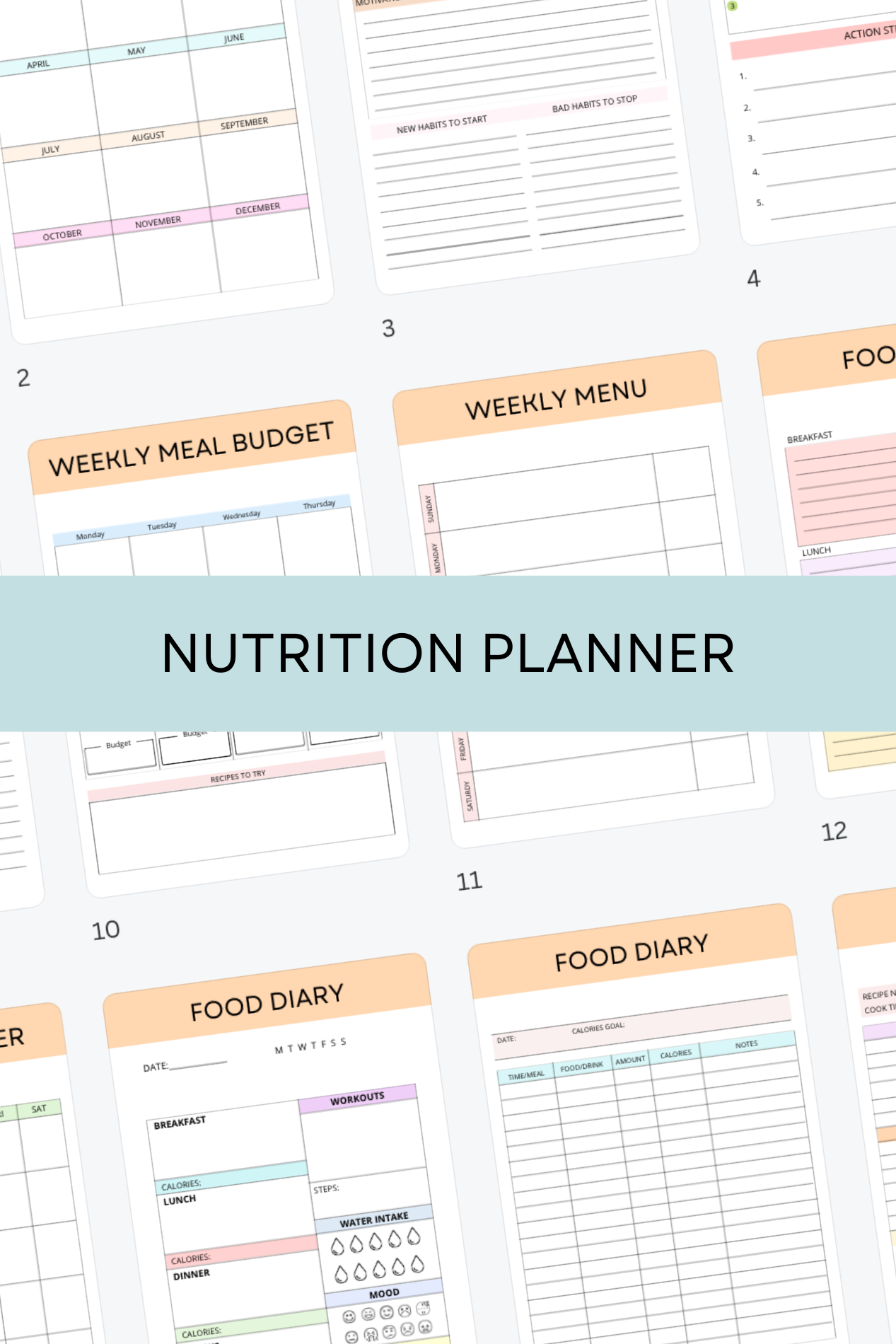 Printable Nutrition Planner