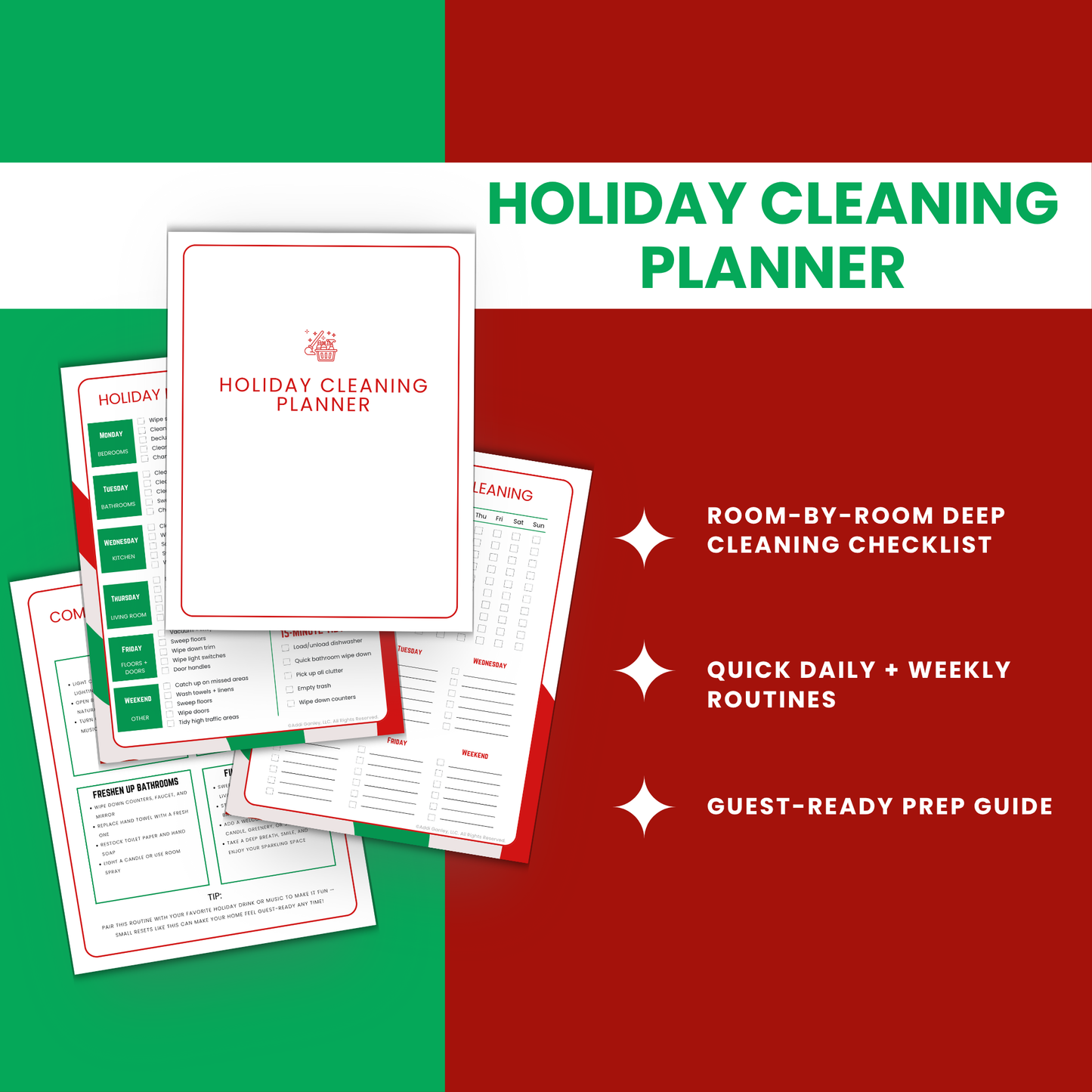 The Ultimate Holiday Cleaning Checklist You’ll Actually Use