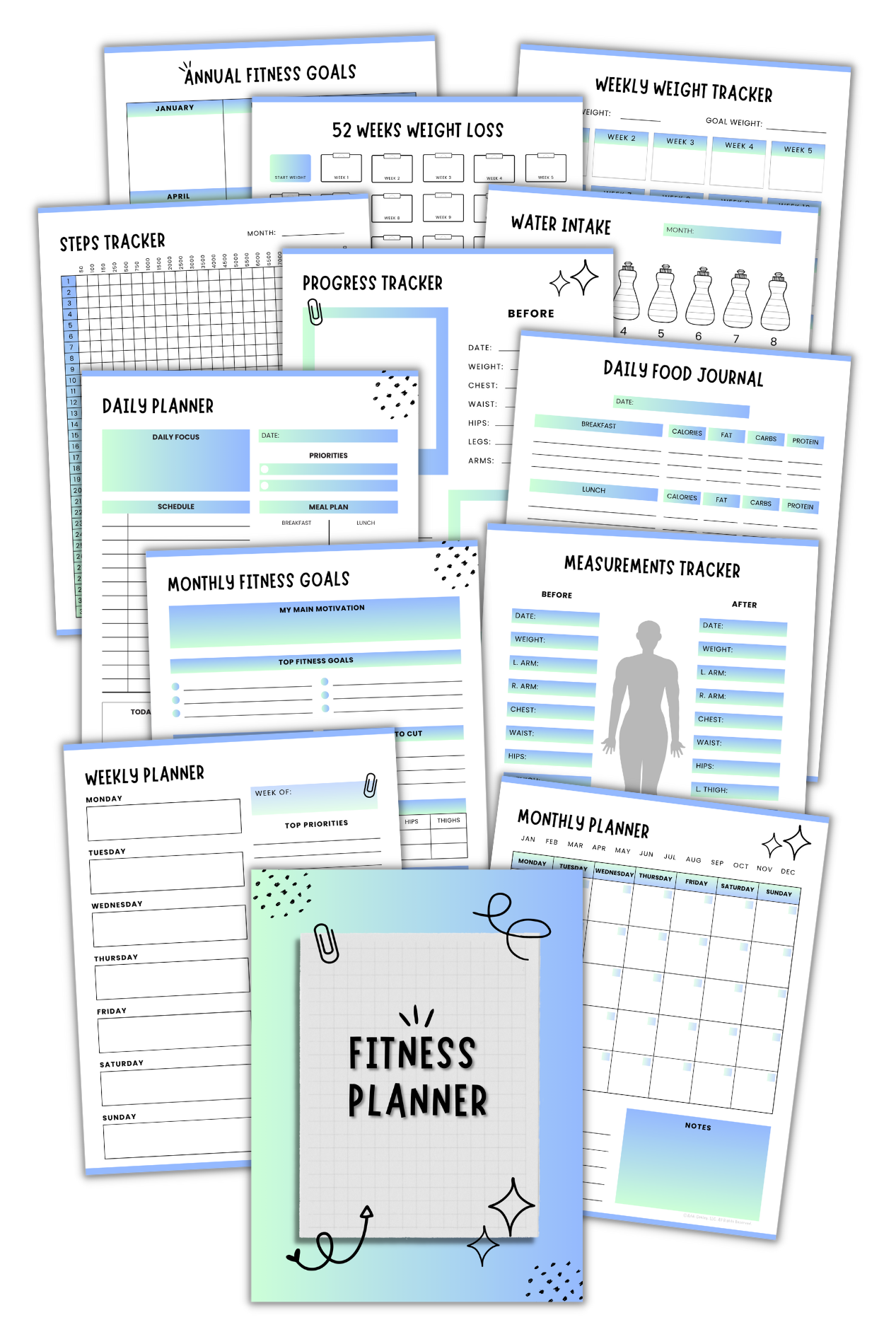 Fitness Planner Pack