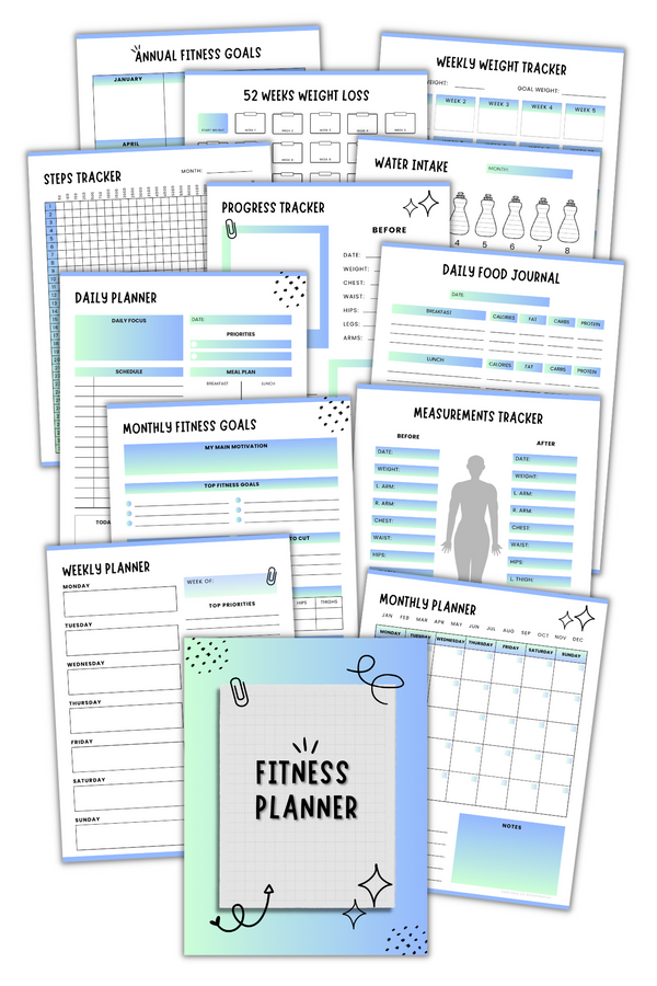 Fitness Planner Pack Addi Ganley